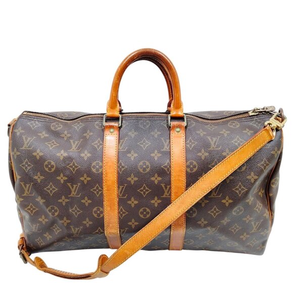 506461BU (S6) Louis Vuitton Travel Bag Keepall 45 Brown Monogram - Picture 1 of 9